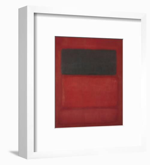 Black over Reds [Black on Red], 1957-Mark Rothko-Framed Art Print