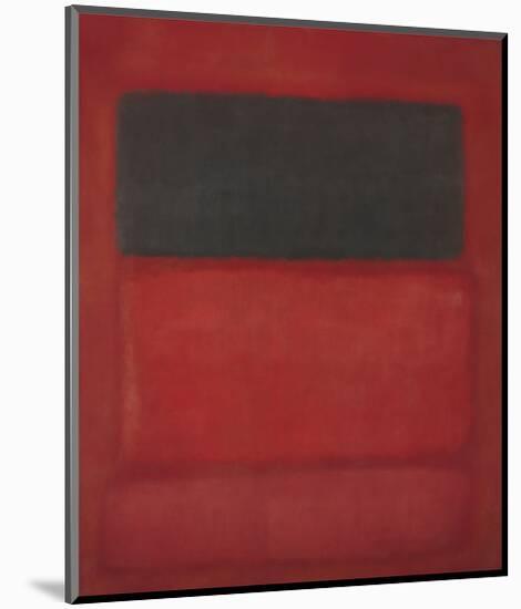 Black over Reds [Black on Red], 1957-Mark Rothko-Mounted Art Print