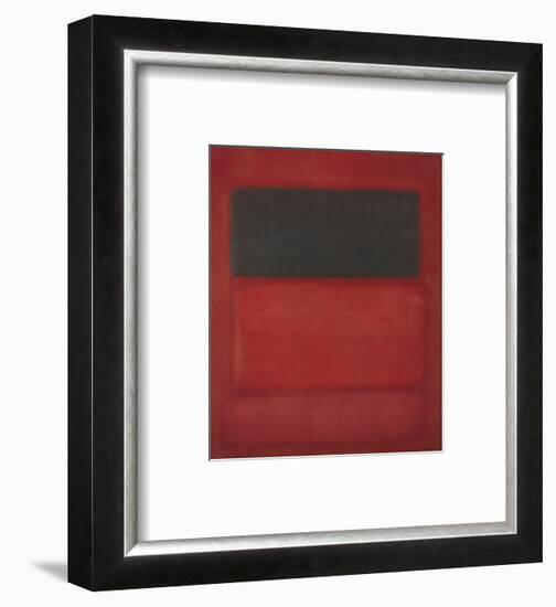 Black over Reds [Black on Red], 1957-Mark Rothko-Framed Art Print