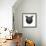 Black Owl Head Mesh-Lisa Kroll-Framed Art Print displayed on a wall