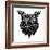 Black Owl Head Mesh-Lisa Kroll-Framed Art Print