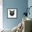Black Owl Head Mesh-Lisa Kroll-Framed Art Print displayed on a wall