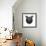 Black Owl Head Mesh-Lisa Kroll-Framed Art Print displayed on a wall