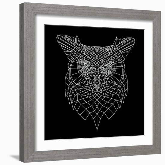 Black Owl Mesh-Lisa Kroll-Framed Art Print