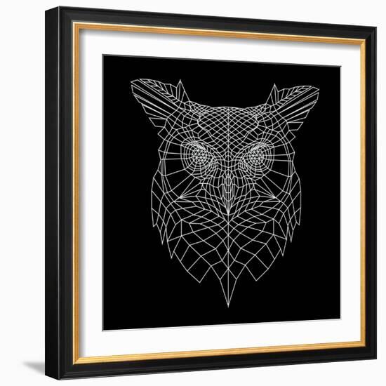 Black Owl Mesh-Lisa Kroll-Framed Art Print