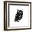 Black Owl Polygon-Lisa Kroll-Framed Art Print