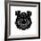 Black Panda-Lisa Kroll-Framed Art Print