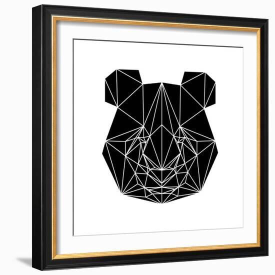 Black Panda-Lisa Kroll-Framed Art Print