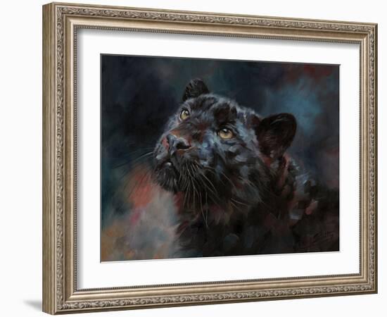 Black Panther 3-David Stribbling-Framed Art Print