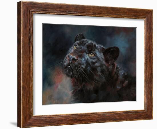 Black Panther 3-David Stribbling-Framed Art Print