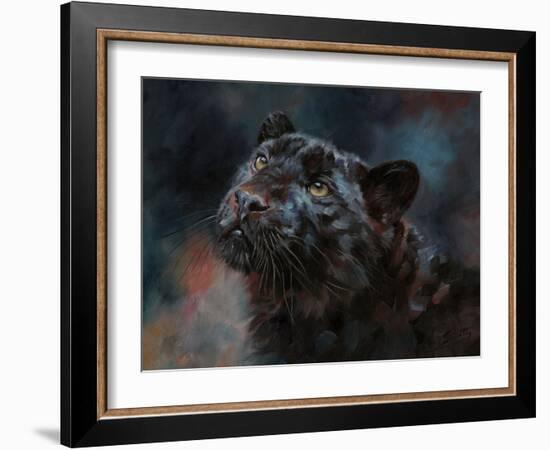 Black Panther 3-David Stribbling-Framed Art Print