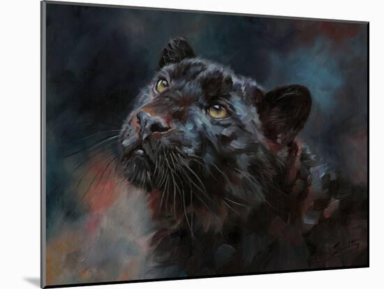 Black Panther 3-David Stribbling-Mounted Art Print