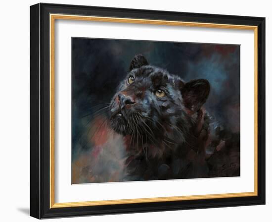 Black Panther 3-David Stribbling-Framed Art Print