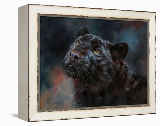 Black Panther 3-David Stribbling-Framed Stretched Canvas