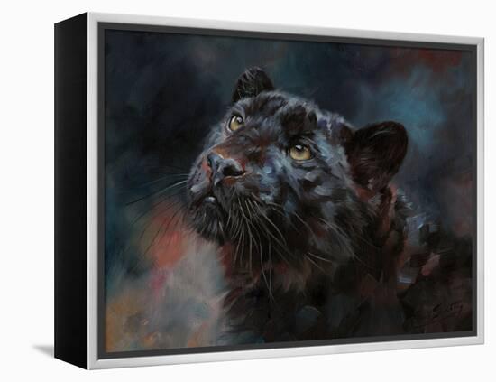 Black Panther 3-David Stribbling-Framed Stretched Canvas