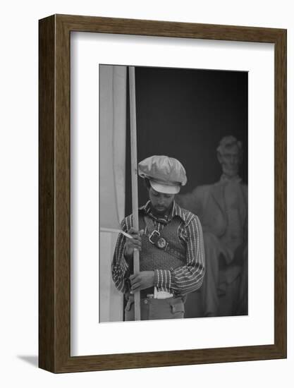 Black Panther Convention, Lincoln Memorial, 1970-Thomas J. O'halloran-Framed Photographic Print