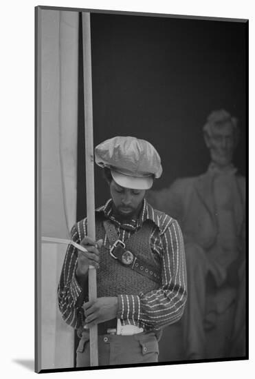 Black Panther Convention, Lincoln Memorial, 1970-Thomas J. O'halloran-Mounted Photographic Print