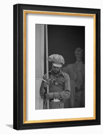 Black Panther Convention, Lincoln Memorial, 1970-Thomas J. O'halloran-Framed Photographic Print