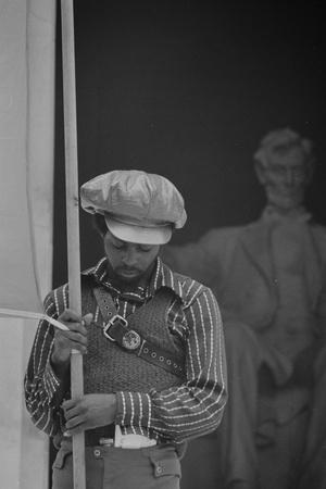 Black Panther Convention Lincoln Memorial 1970 Photographic Print Thomas J O Halloran Art Com