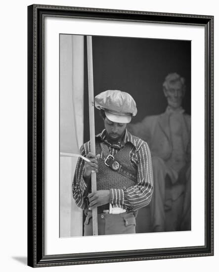 Black Panther Convention, Lincoln Memorial-Thomas J^ O'halloran-Framed Photo