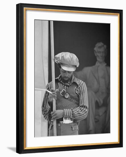 Black Panther Convention, Lincoln Memorial-Thomas J^ O'halloran-Framed Photo