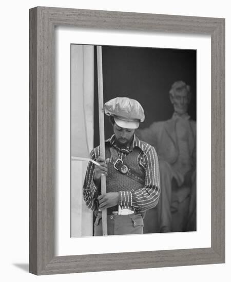 Black Panther Convention, Lincoln Memorial-Thomas J^ O'halloran-Framed Photo