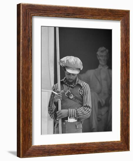 Black Panther Convention, Lincoln Memorial-Thomas J^ O'halloran-Framed Photo