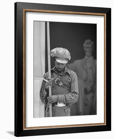 Black Panther Convention, Lincoln Memorial-Thomas J^ O'halloran-Framed Photo