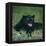 Black Panther Sitting in Grass-DLILLC-Framed Premier Image Canvas