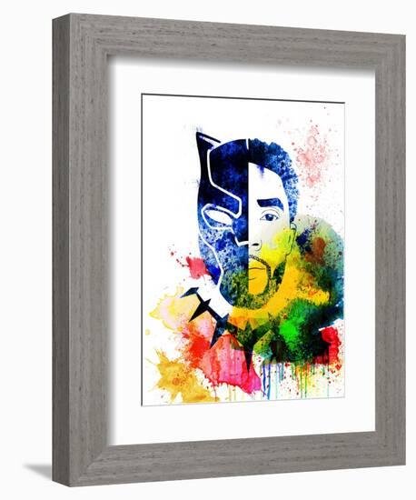 Black Panther Watercolor I-Jack Hunter-Framed Premium Giclee Print