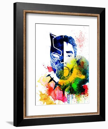 Black Panther Watercolor I-Jack Hunter-Framed Premium Giclee Print