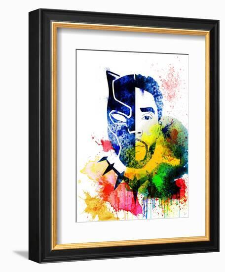 Black Panther Watercolor I-Jack Hunter-Framed Premium Giclee Print