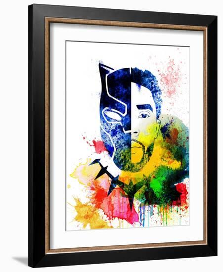 Black Panther Watercolor I-Jack Hunter-Framed Art Print