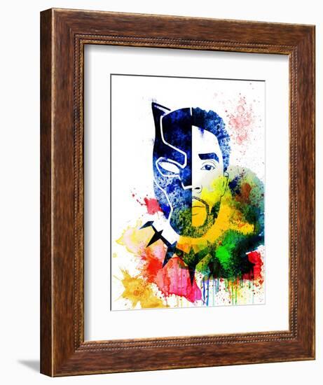 Black Panther Watercolor I-Jack Hunter-Framed Premium Giclee Print