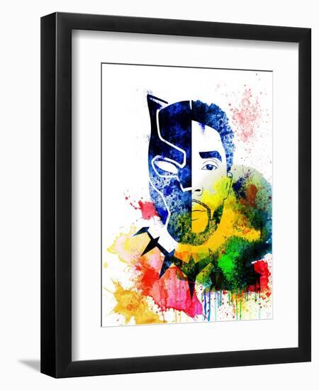 Black Panther Watercolor I-Jack Hunter-Framed Premium Giclee Print