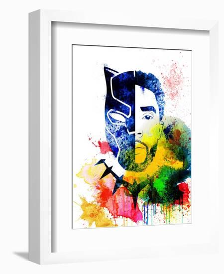 Black Panther Watercolor I-Jack Hunter-Framed Premium Giclee Print