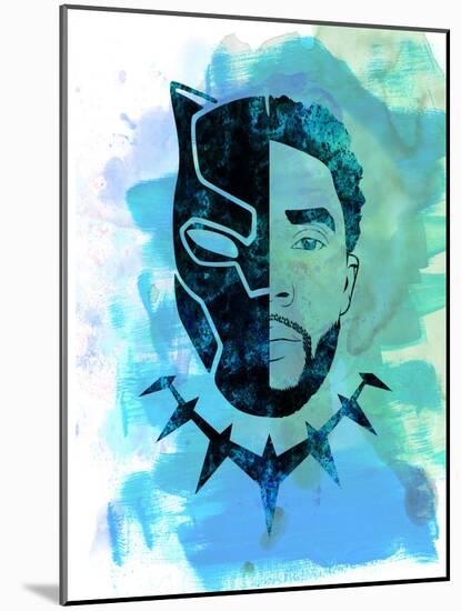 Black Panther Watercolor-Jack Hunter-Mounted Art Print