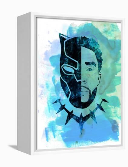 Black Panther Watercolor-Jack Hunter-Framed Stretched Canvas