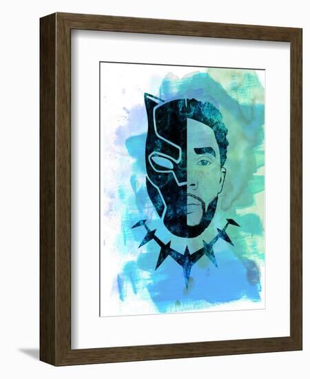 Black Panther Watercolor-Jack Hunter-Framed Premium Giclee Print