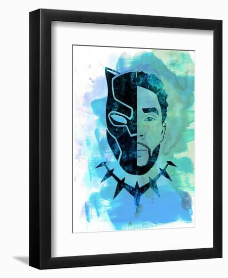 Black Panther Watercolor-Jack Hunter-Framed Premium Giclee Print