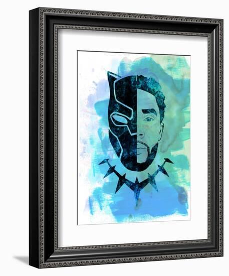 Black Panther Watercolor-Jack Hunter-Framed Premium Giclee Print