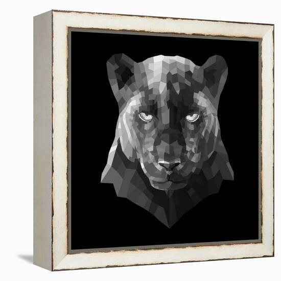 Black Panther-Lisa Kroll-Framed Stretched Canvas