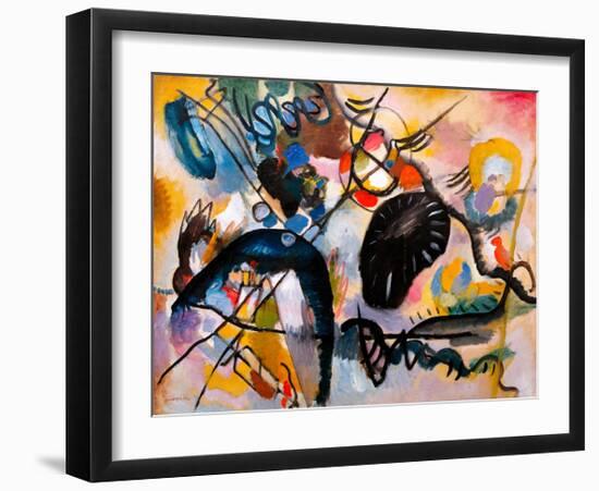 Black Patch, 1912-Wassily Kandinsky-Framed Giclee Print