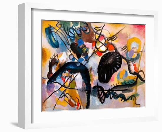 Black Patch, 1912-Wassily Kandinsky-Framed Giclee Print