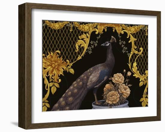 Black Peacock-Maria Rytova-Framed Giclee Print