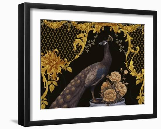 Black Peacock-Maria Rytova-Framed Giclee Print