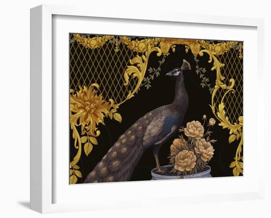 Black Peacock-Maria Rytova-Framed Giclee Print