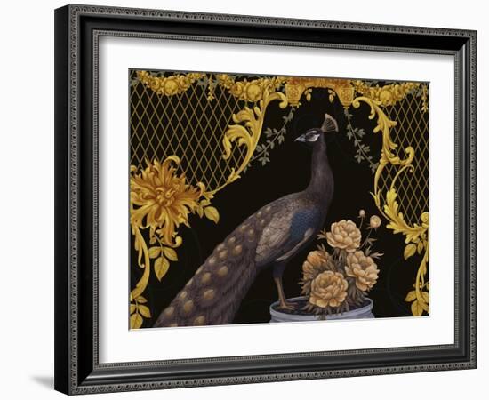 Black Peacock-Maria Rytova-Framed Giclee Print