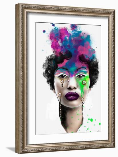 Black Pearl Don't Cry-Stella Chang-Framed Art Print