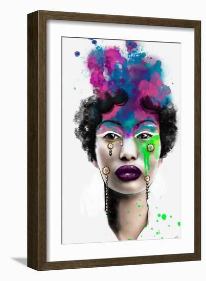 Black Pearl Don't Cry-Stella Chang-Framed Art Print